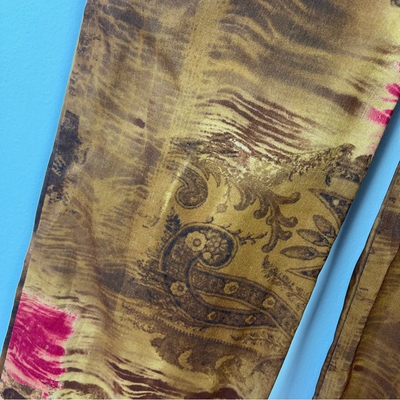 Vintage Rampage Printed Boho Western Flare Low Rise Pants - Picture 5 of 6